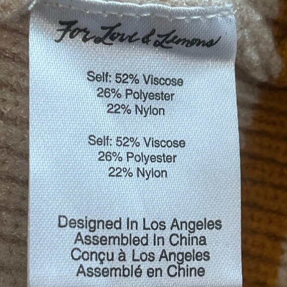 FOR LOVE AND LEMONS Ivy League Sweater Dress Size Medium - Picture 11 of 11